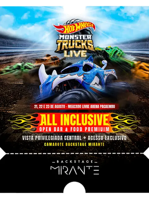 Hot Wheels Monster Truck Live - Backstage Mirante Pacaembu